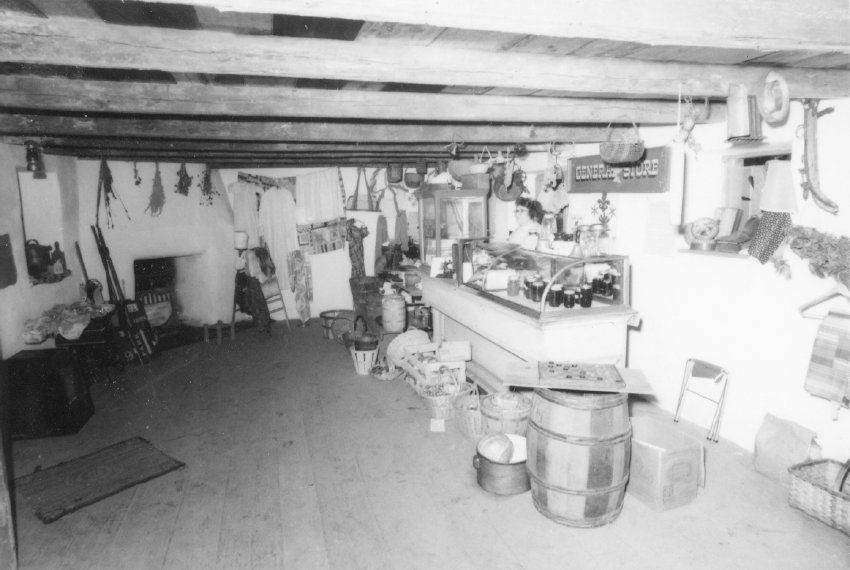 Mouns Jones House, interior, general store interpretation, image #1 (1972)