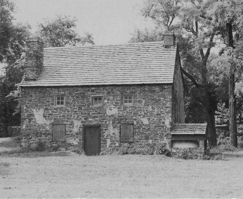Mouns Jones House, restored east elevation view (c.1971-1972)