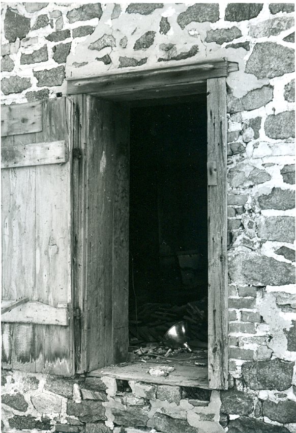 19th-century access doorway to first floor addition (removed), 1973