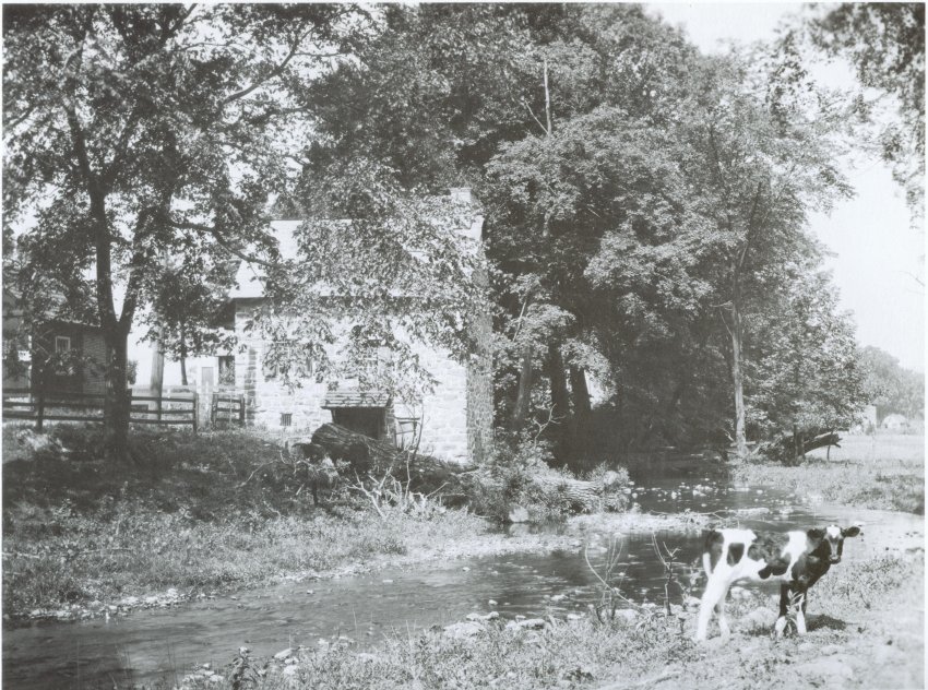 DeTurk House, East elevation from northeast side of Little Manatawny Creek