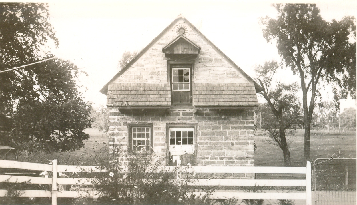 DeTurk house, view of south gable wall elevation