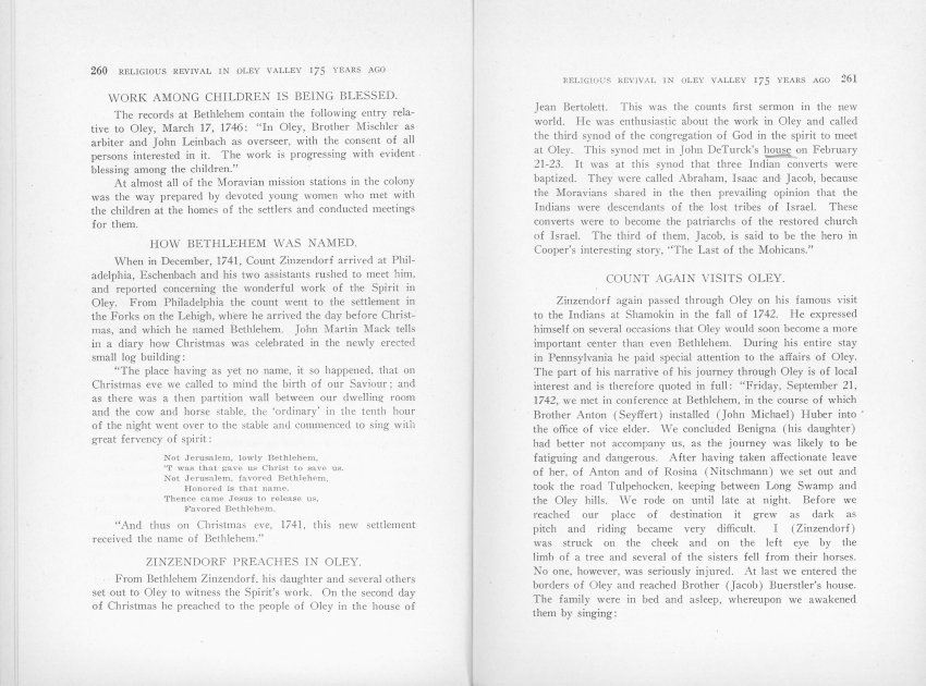 Pages 260 & 261