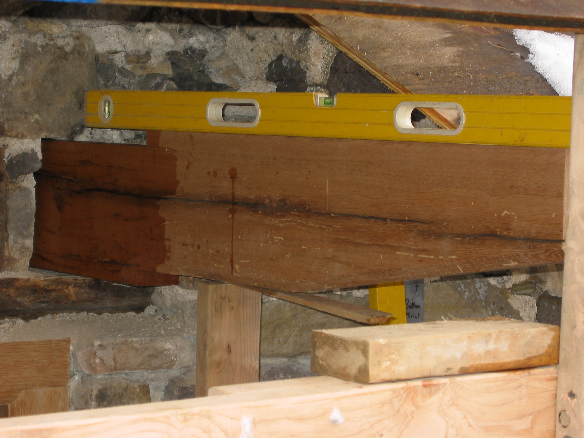 DeTurk, N outlooker over kitchen door after set into the mortised header