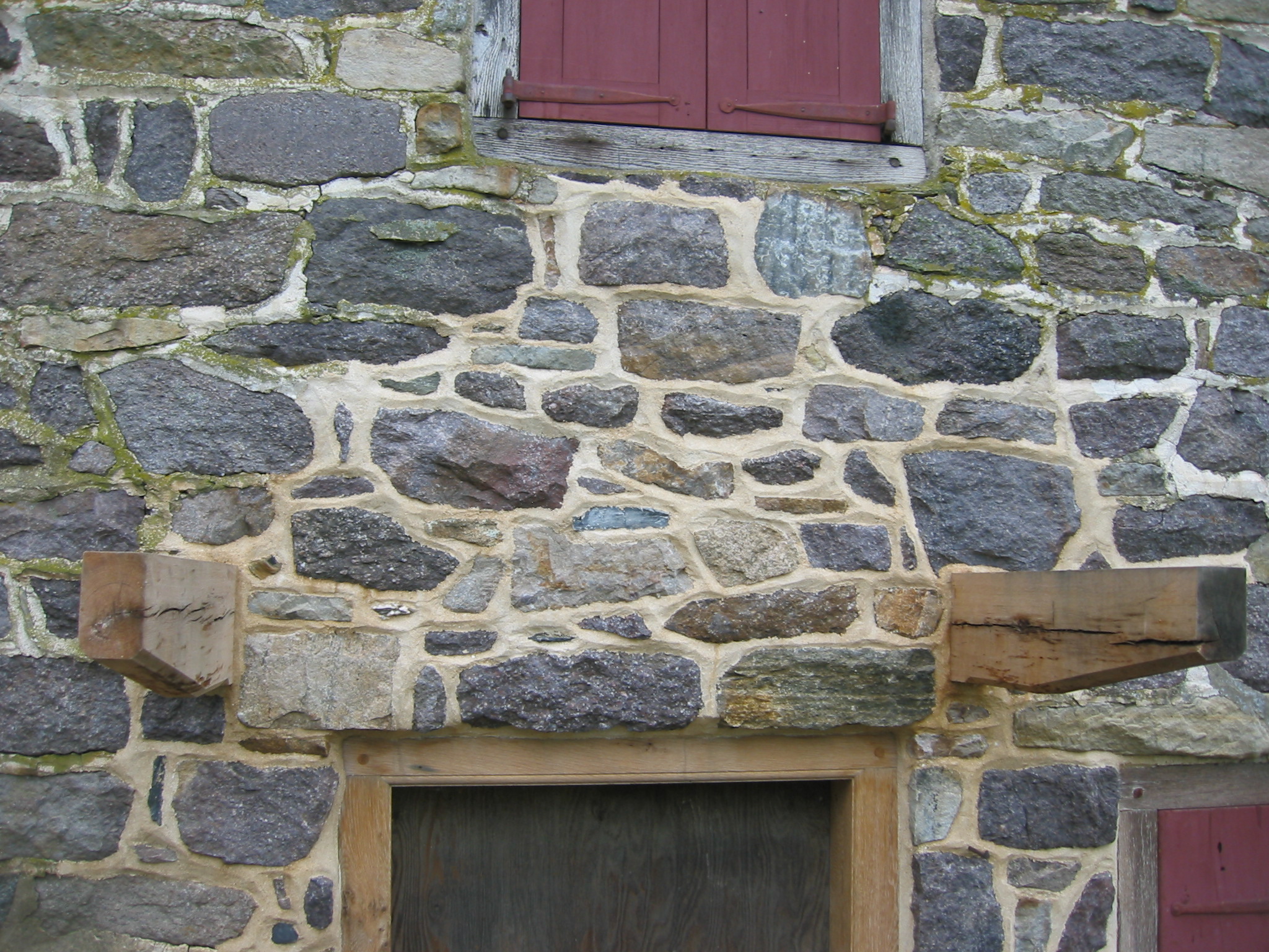 Restored wall segment above kitchen doorway, image #4 (2009)