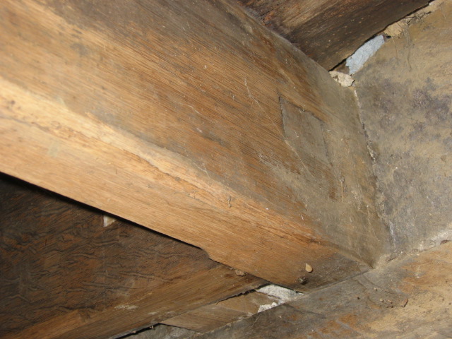 Chamfered joist and header in DeTurk header (2010)