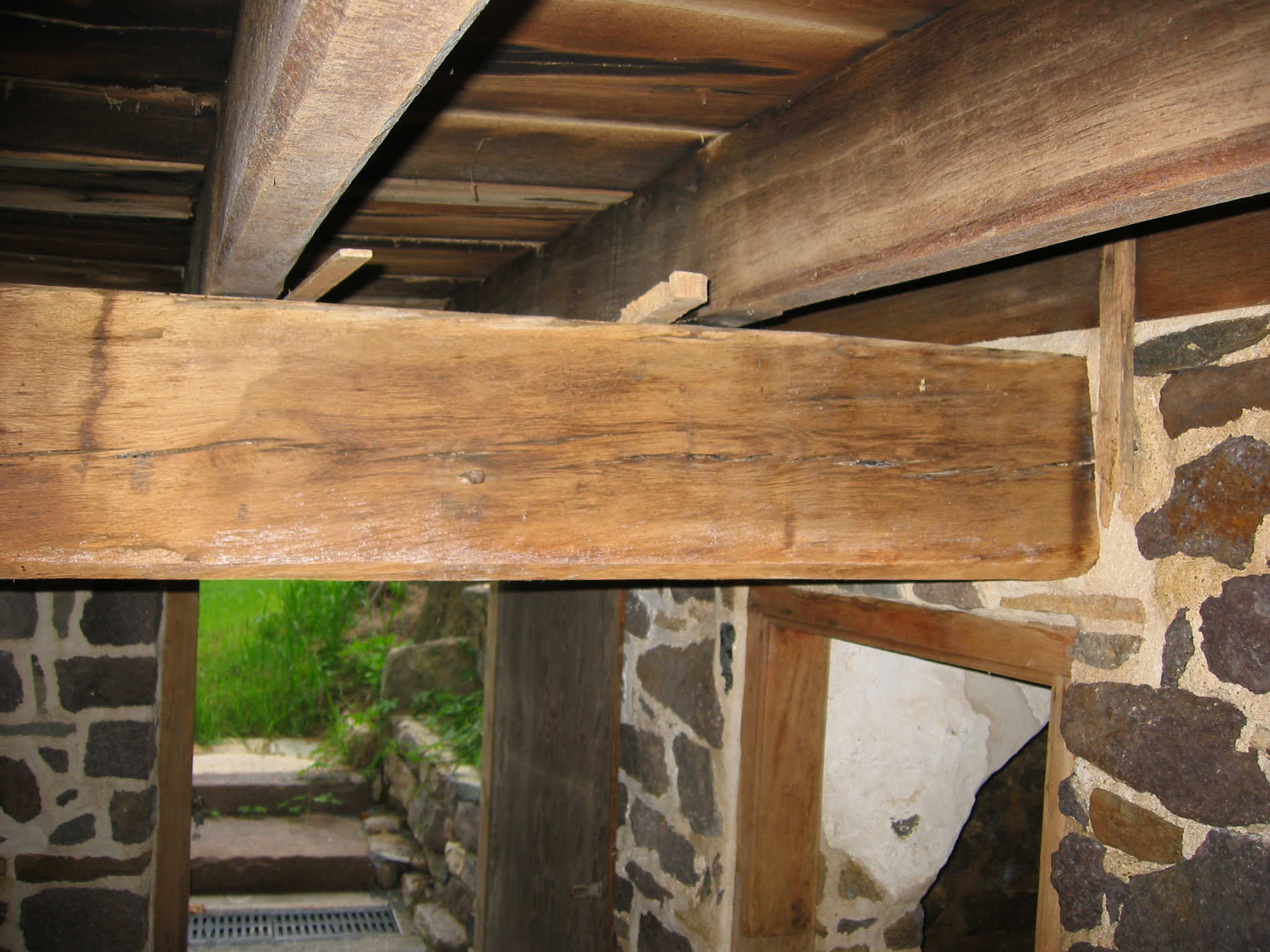 0080, 7/25/10: Southern half of reconstructed & re-installed summer beam