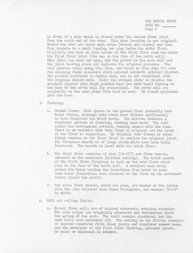 DeTurk House, unfiled HABS documents page 6 of 10 (1985)