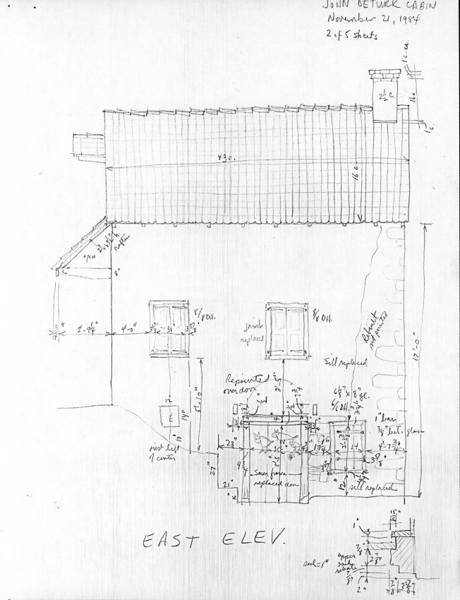 DeTurk House, unfiled HABS drawings 2 of 5 (1984)