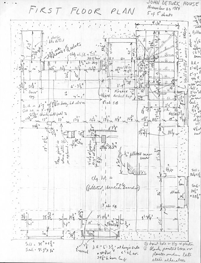 DeTurk House, unfiled HABS drawings 5 of 5 (1984)
