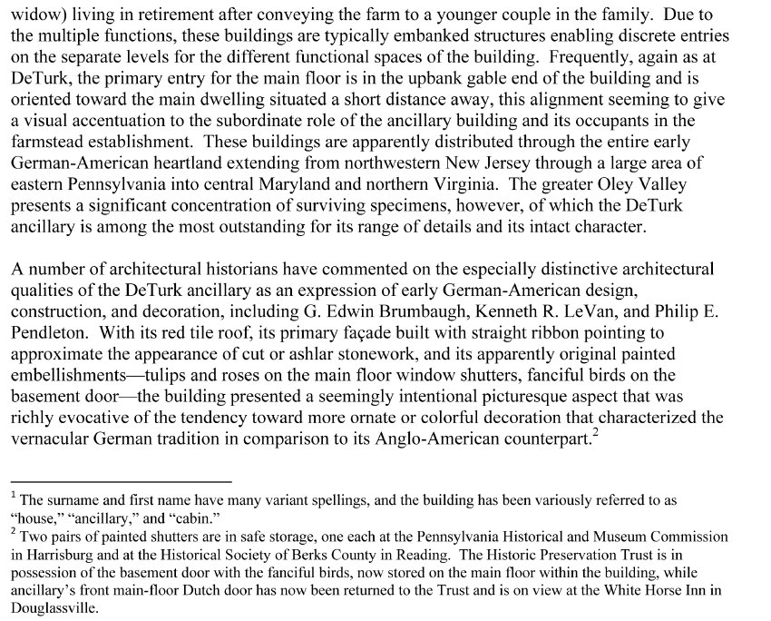 DeTurk House, Preservation PA Awards narrative, page 2 (2011)