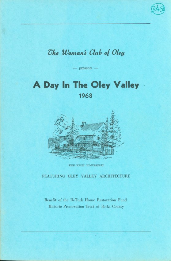 Driving tour booklet, Keim house, cover (1968)