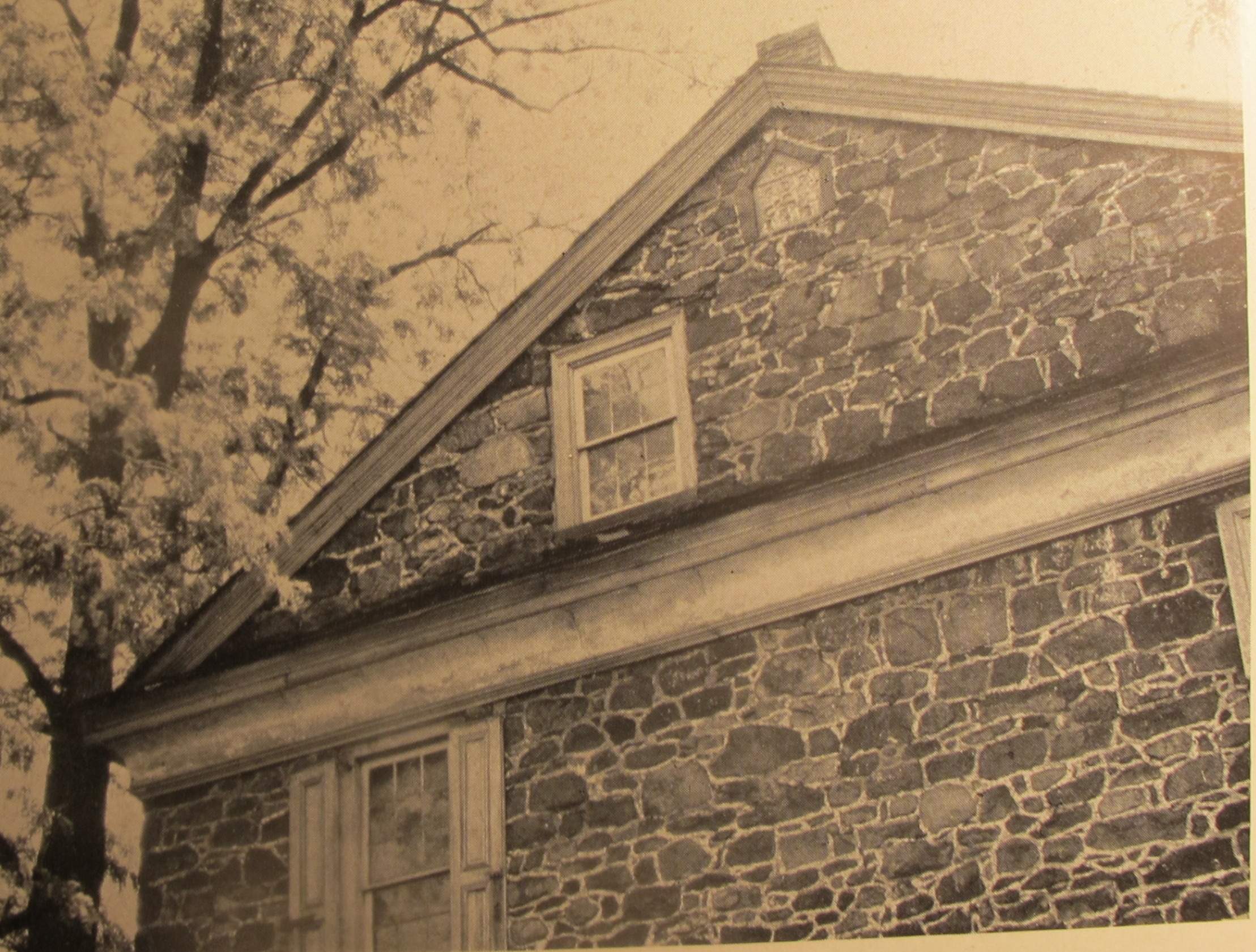 #9, c.1931: Douglass gable-end coved & plastered “pent eaves”