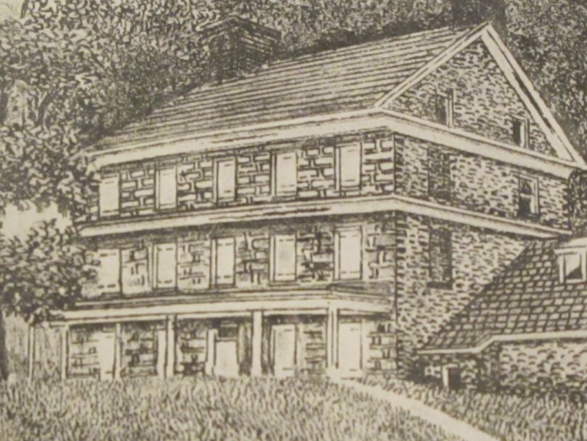 #13: Gorgas house, Germantown PA, plastered cove cornices