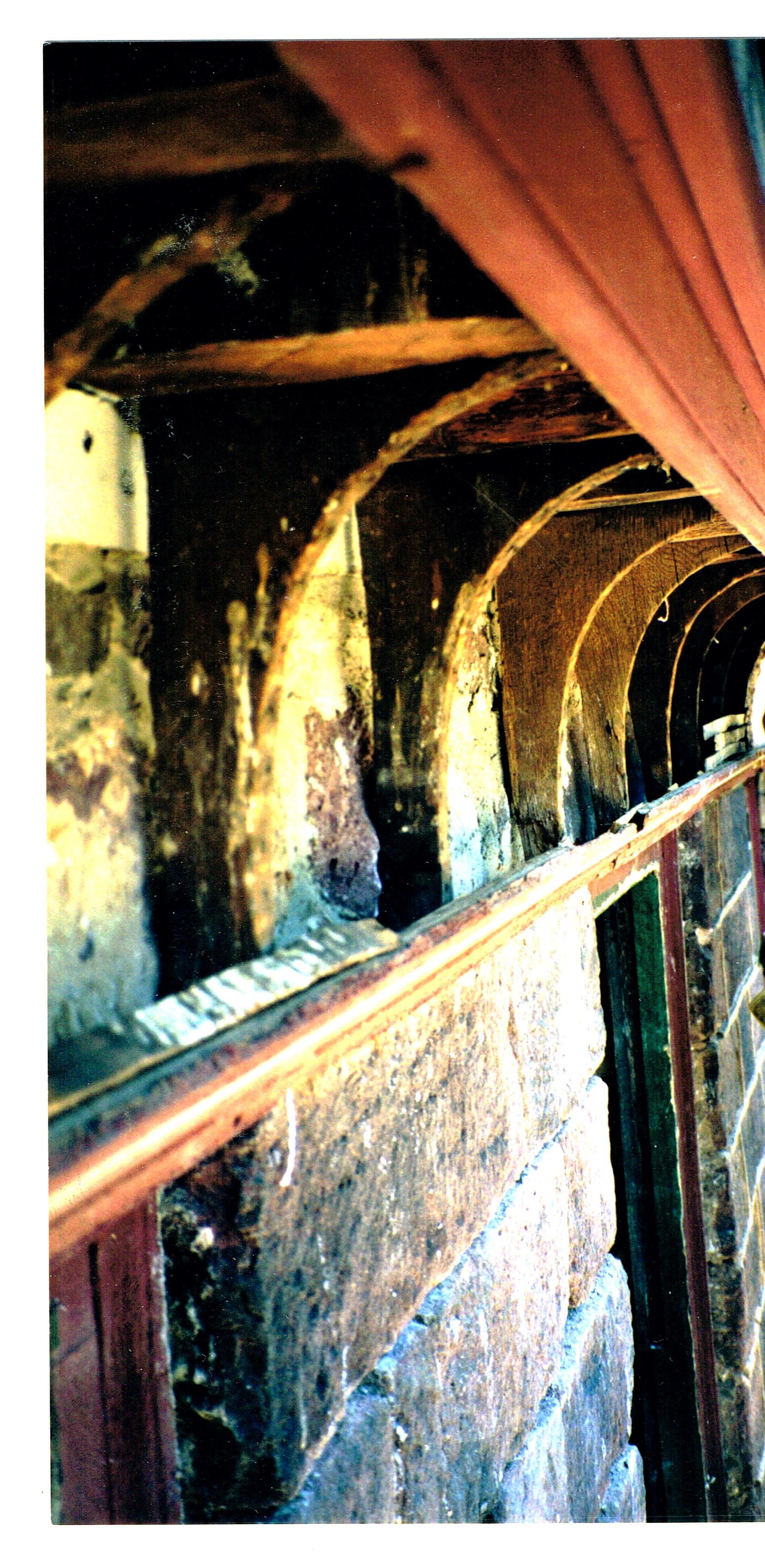 #6: Douglass House (1995), coved brackets suspended from joists