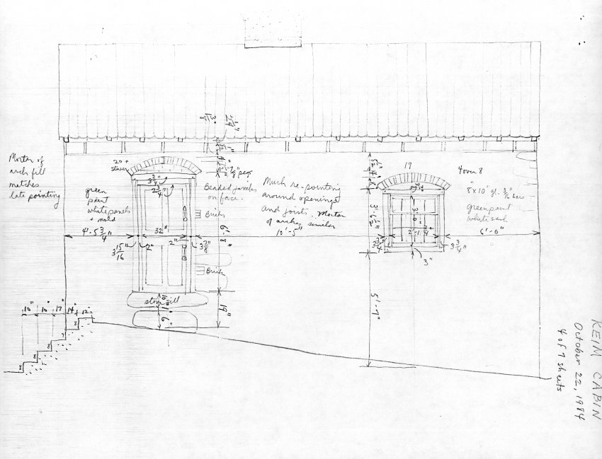 #4: Keim Cabin, unfiled HABS field notes drawings, page #4 (1984)