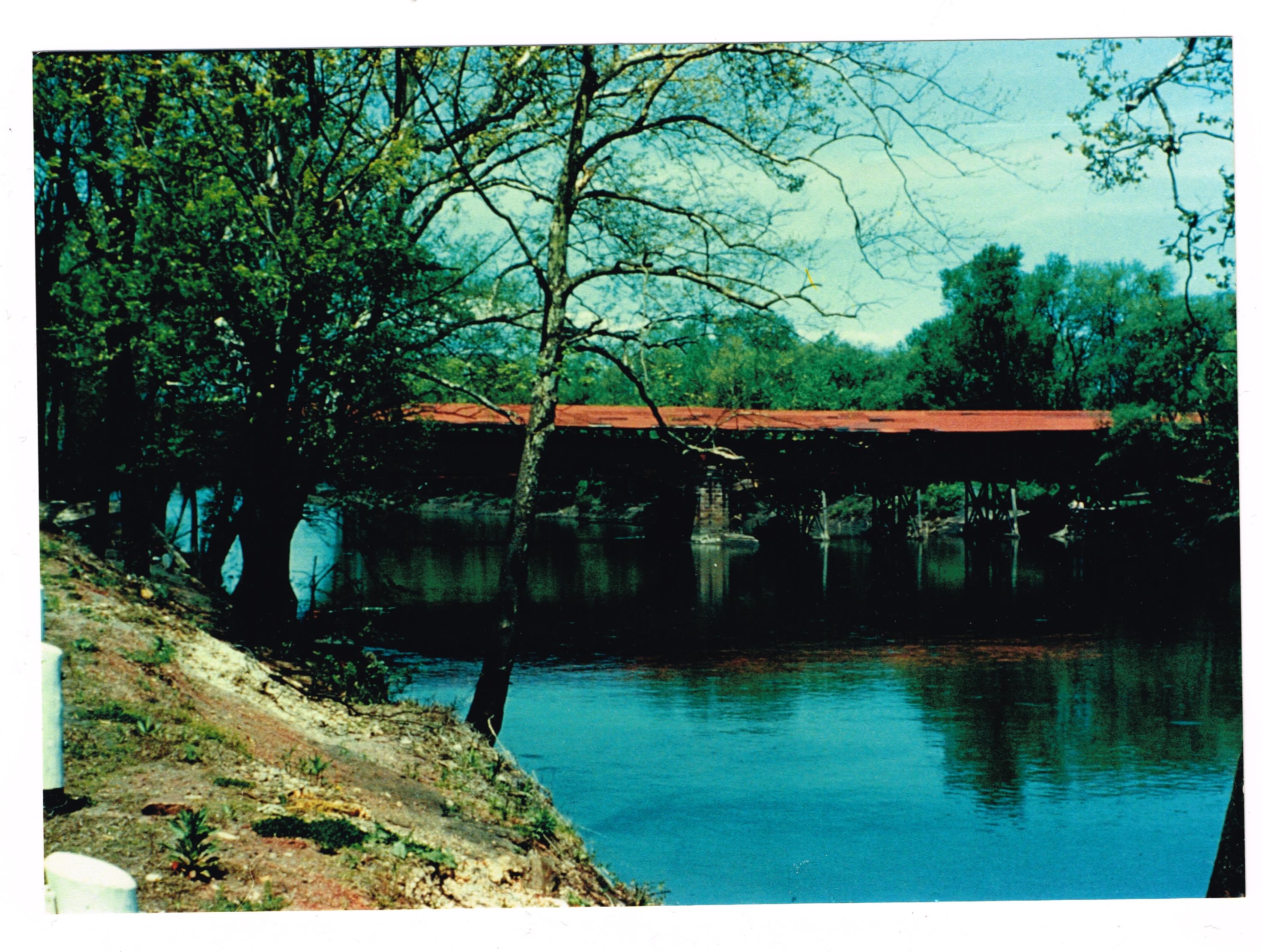 Morlatton Village, covered bridge exterior, image #10 (c.1950)