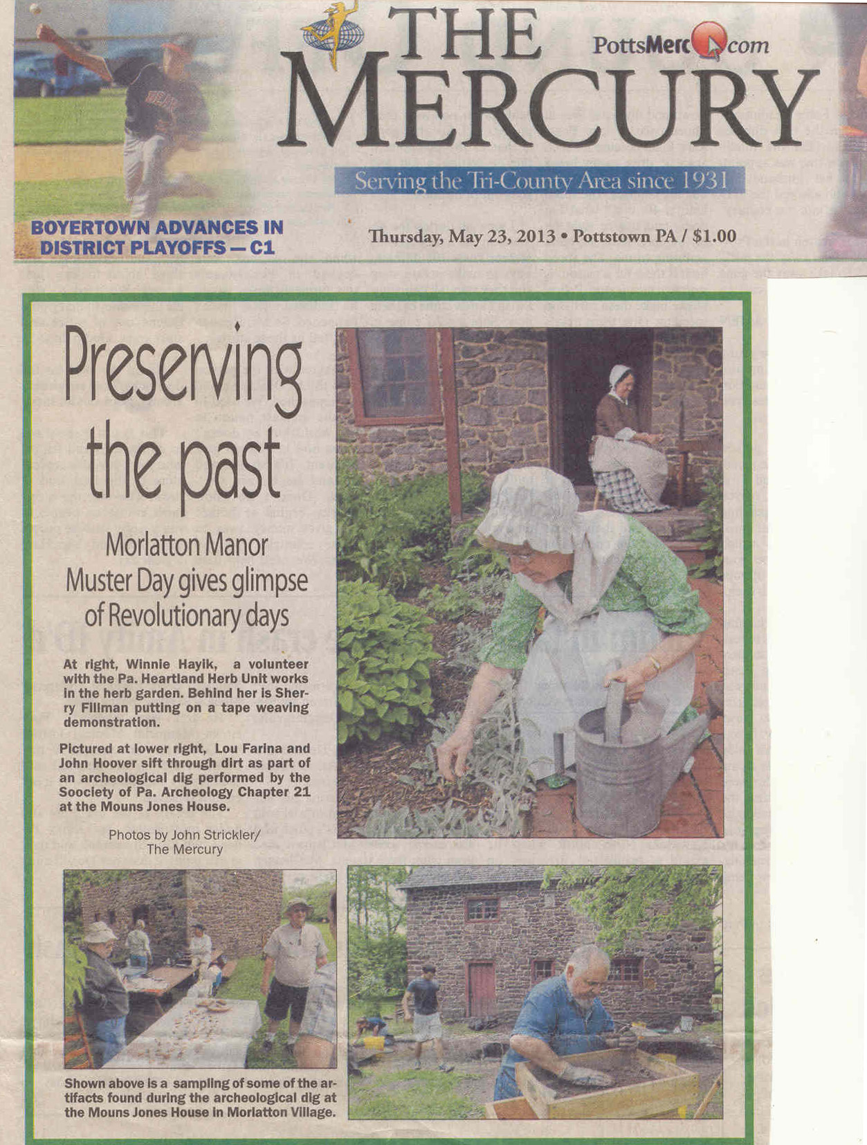 Morlatton, Muster Day article (2013)