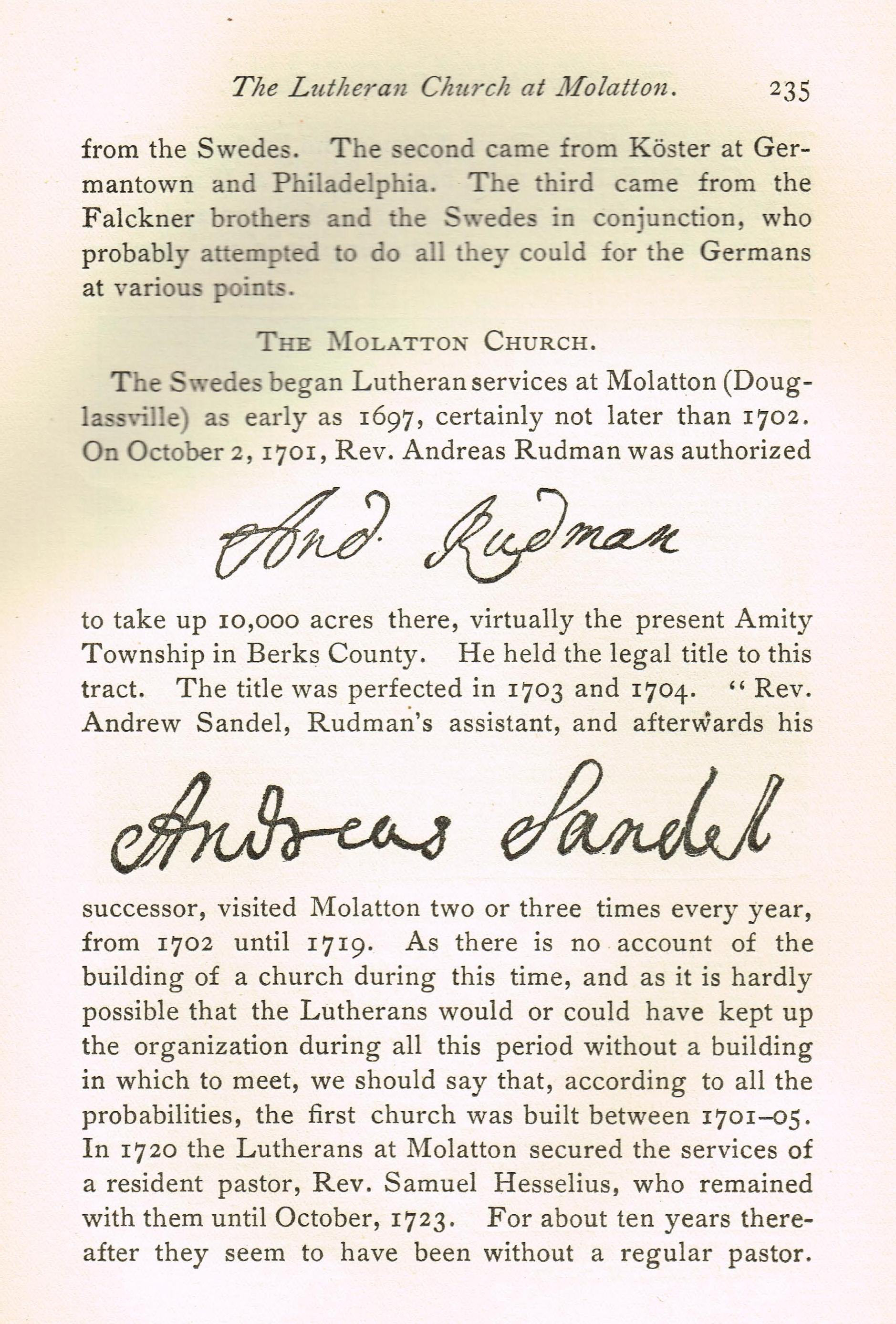Morlatton Village, church history, page #235 (1902)