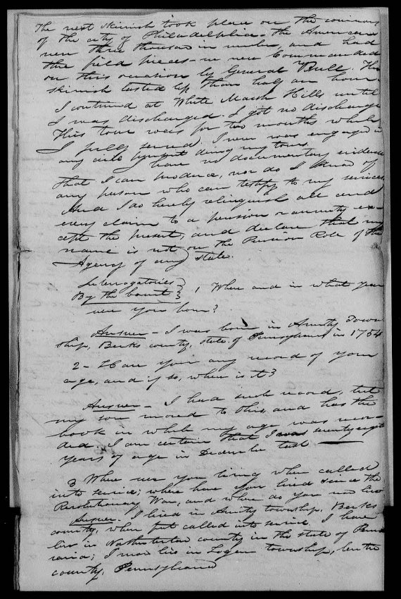 Image#3: manuscript documents in support of for S. Jones's Military Pension