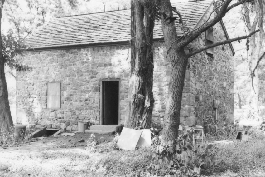 Michael Fulp House, southwest perspective view after flood (1972)