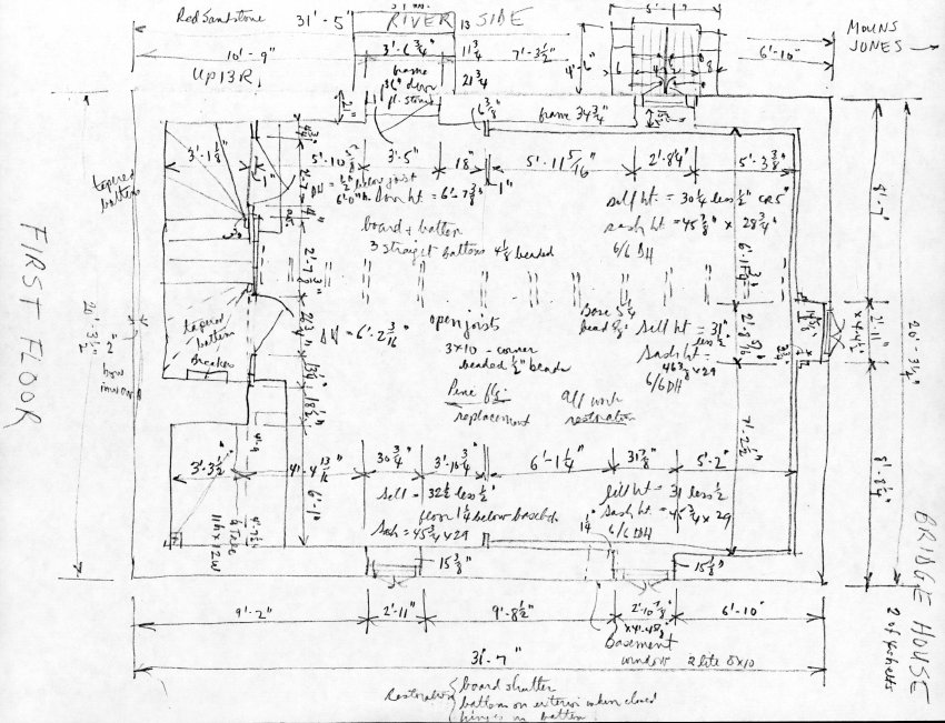 Michael Fulp House, unfiled HABS drawings 2 of 4 (1992)