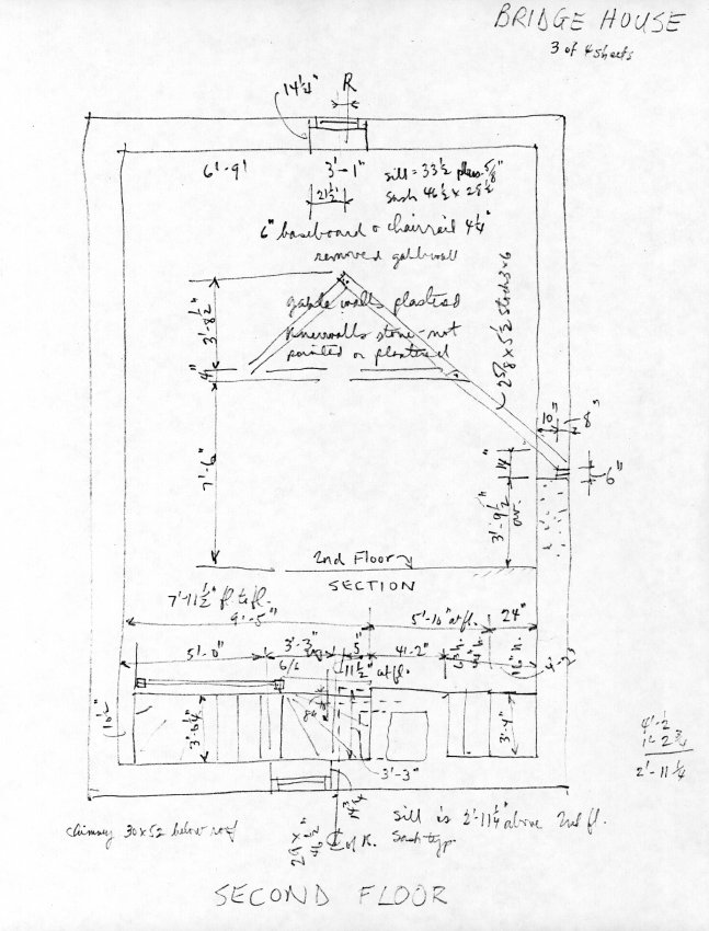 Michael Fulp House, unfiled HABS drawings 3 of 4 (1992)