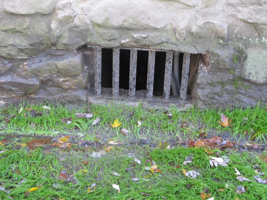 Michael Fulp House, replacement cellar vent grille (2011