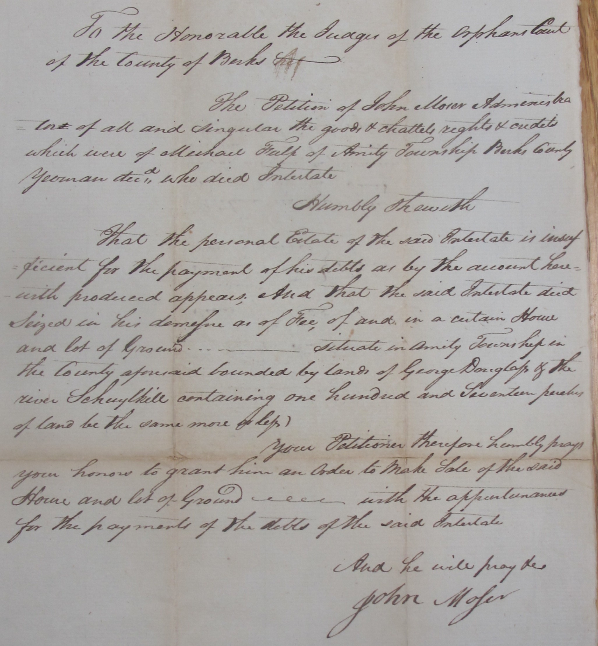 Michael Fulp estate records, see detailed caption #1633 (1808)