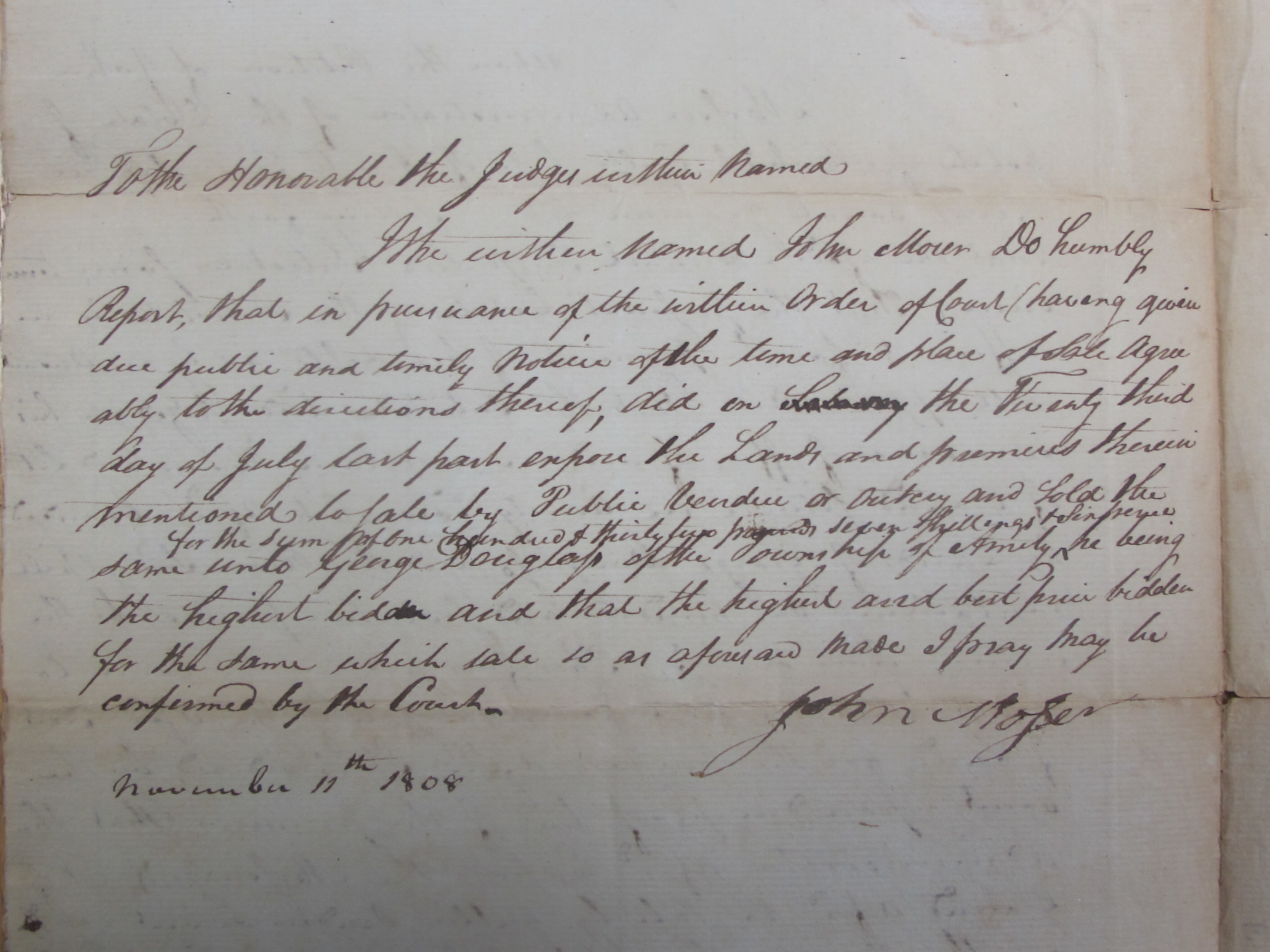 Michael Fulp estate records, see detailed caption #1637 (1808)