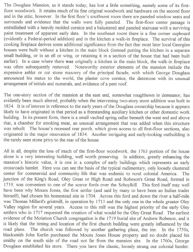 George Douglass House, Pendleton essay, page #5 (2003)