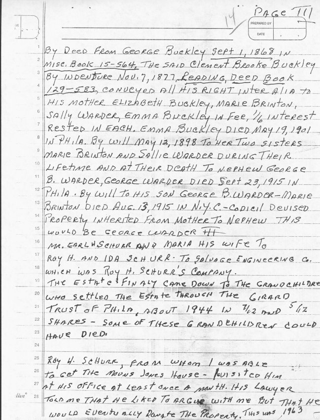 George Douglass, general info, Theresa Beard Notes, page#14