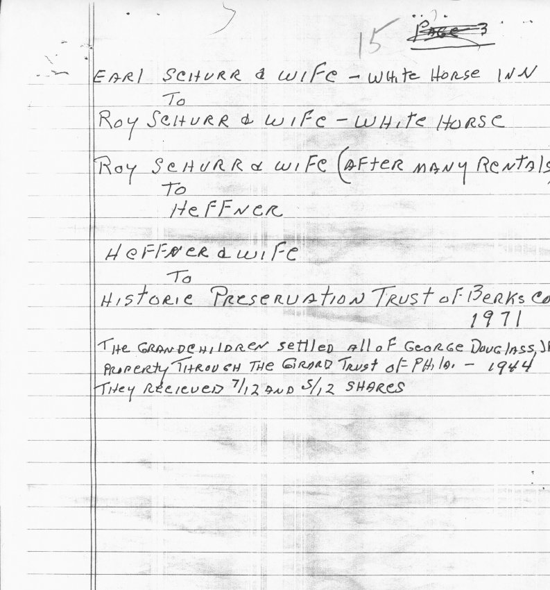 George Douglass, general info, Theresa Beard Notes, page#15