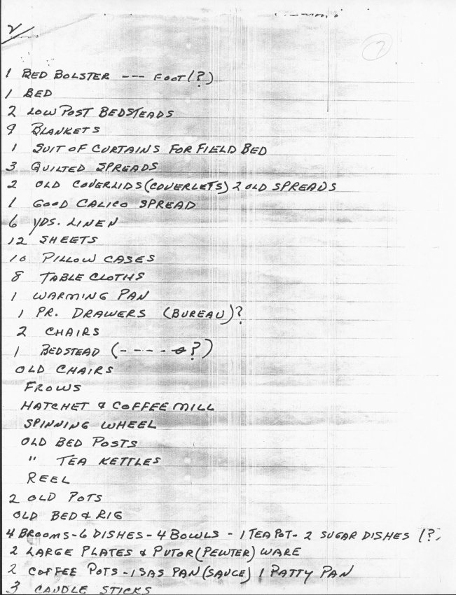 George Douglass, general info, Theresa Beard Notes, page #7