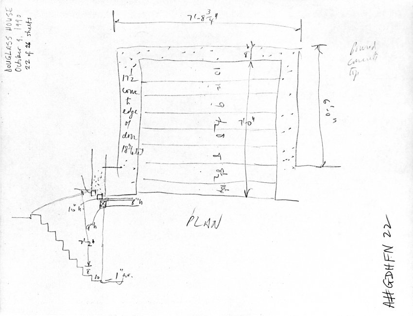 George Douglass House, unfiled HABS field notes drawings, #22 (1990)