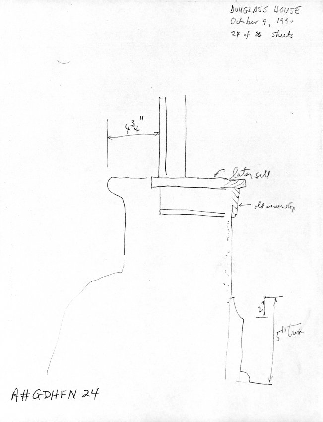 George Douglass House, unfiled HABS field notes drawings, #24 (1990)