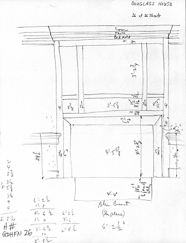 George Douglass House, unfiled HABS field notes drawings, #26 (1990)