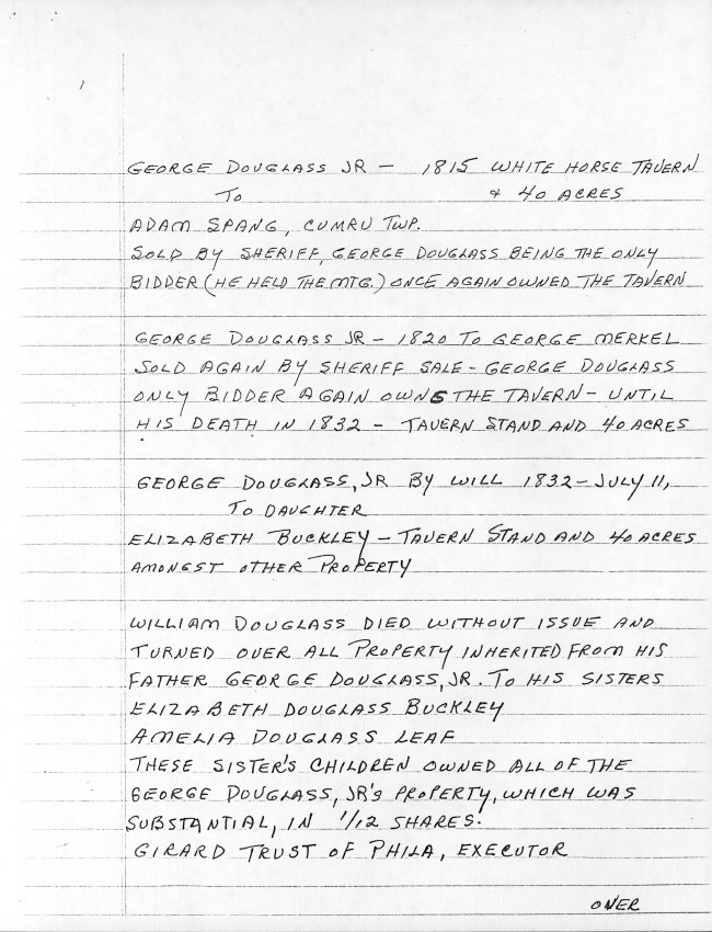 White Horse Inn, Unfiled HABS documents, page #4 (1985)