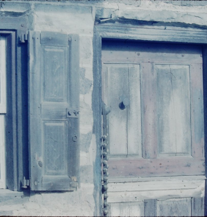 detail view of original door & shutter
