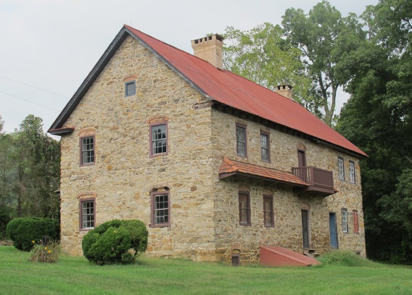 #3 Keim House, restored South-west perspective view