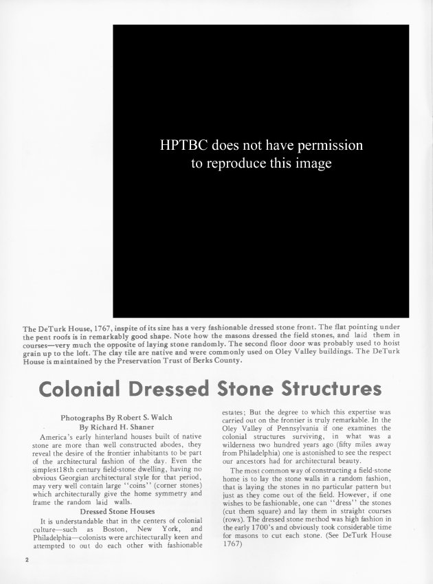 General, article re: dressed stone buildings, page 2 (1975)