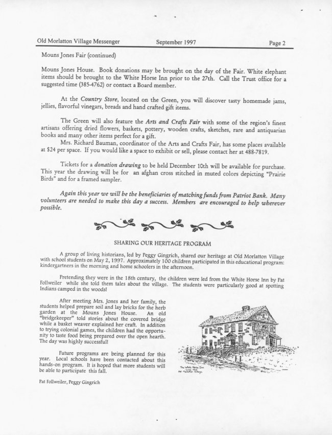 General, Trust newsletter, page 2, (Sep. 1997)