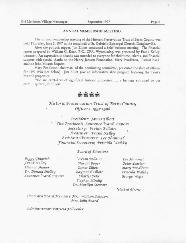 General, Trust newsletter, page 6, (Sep. 1997)