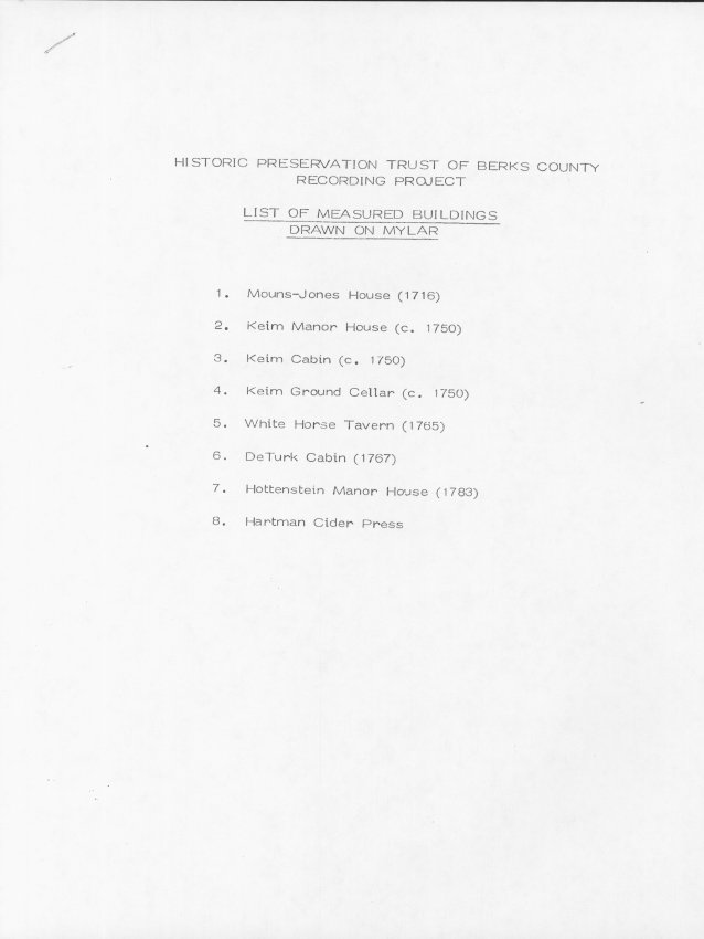 General, list of drawings