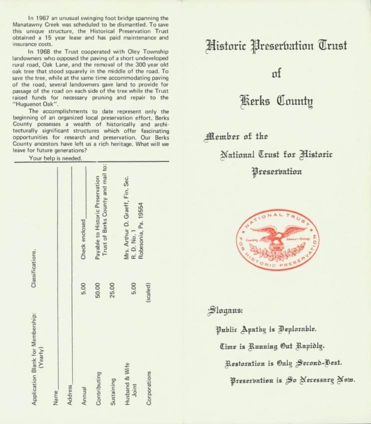 General, HPT brochure, front (R) & back (L) panels