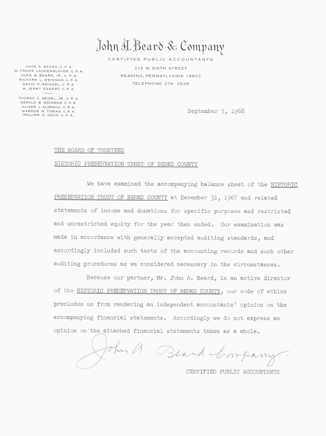 General, HPTBC annual report, page #1 (1967)