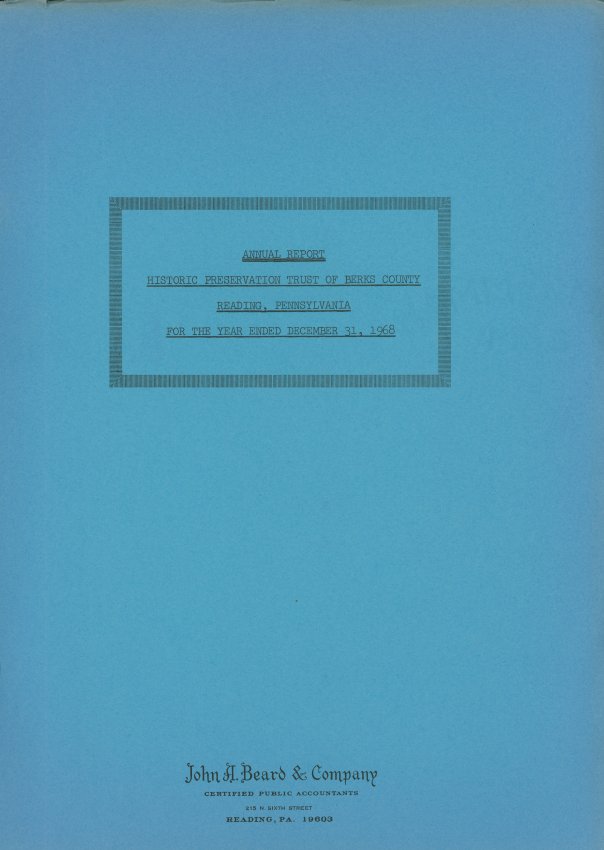 General, HPTBC annual report, cover (1968)