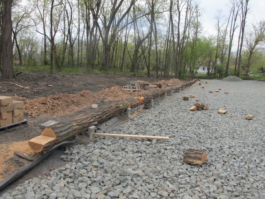 #9, 8089: "Four" size stone base for drainage and top dressing support