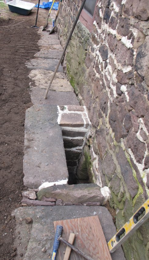 #10: 6127: Reconstructed Douglass House cellar vent-well