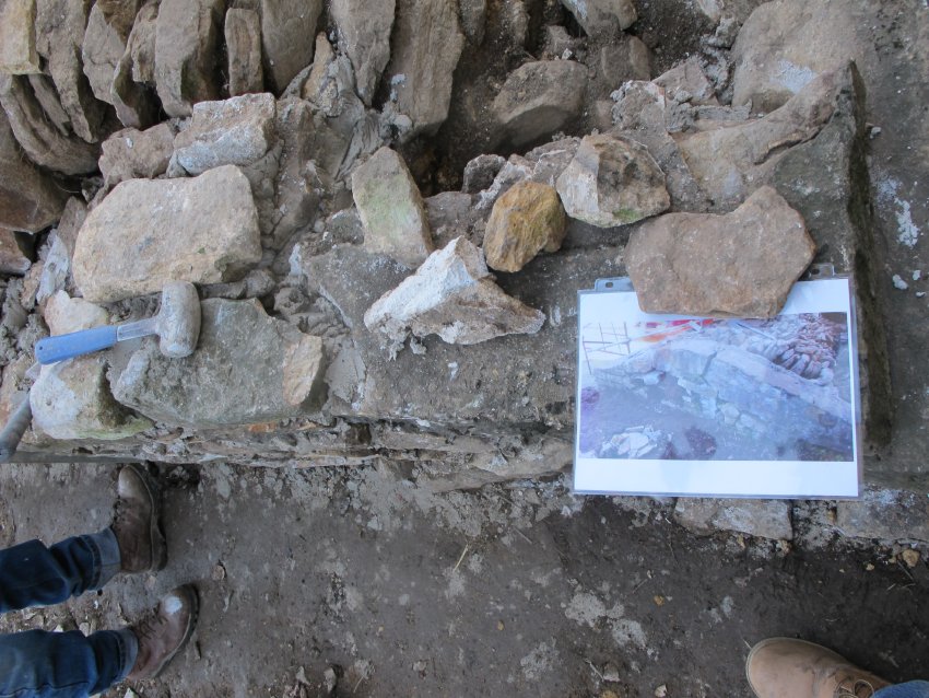 #6, 6775-Plan view of photo 6743 showing radial intrados stones