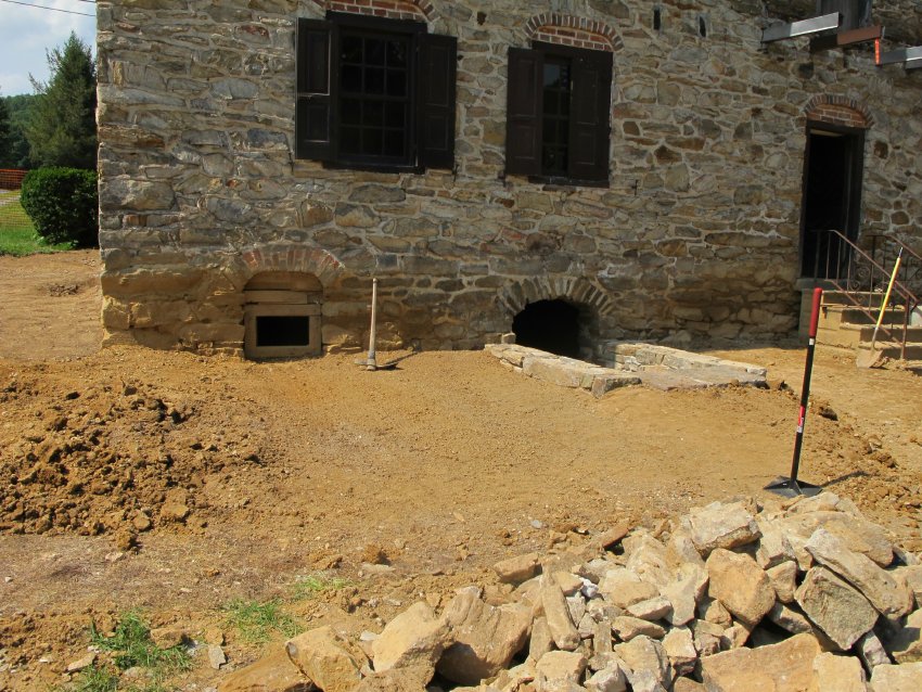 Image #16, 5397: rough grade around reconstructed cellar stair